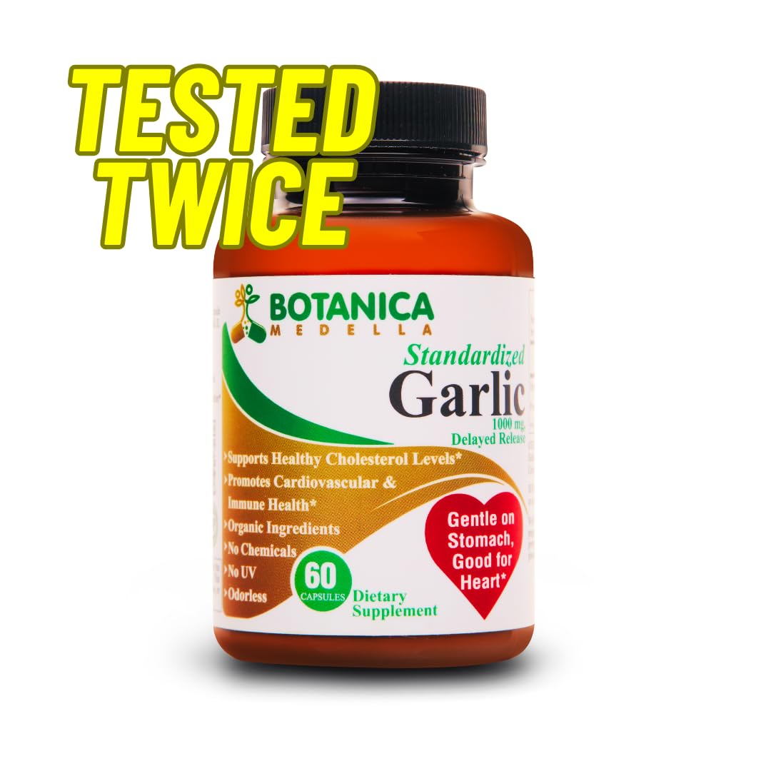 Botanica Medella Odourless Organic Garlic Capsules in a lifestyle setting