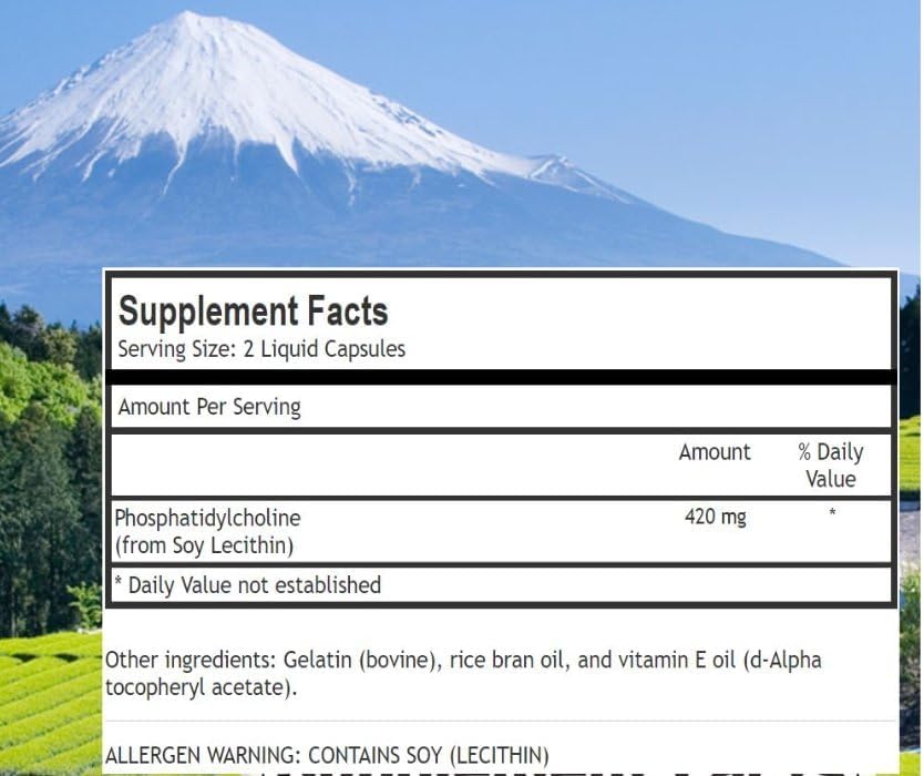 Botanica Research Phosphatidylcholine Supplement packaging and label