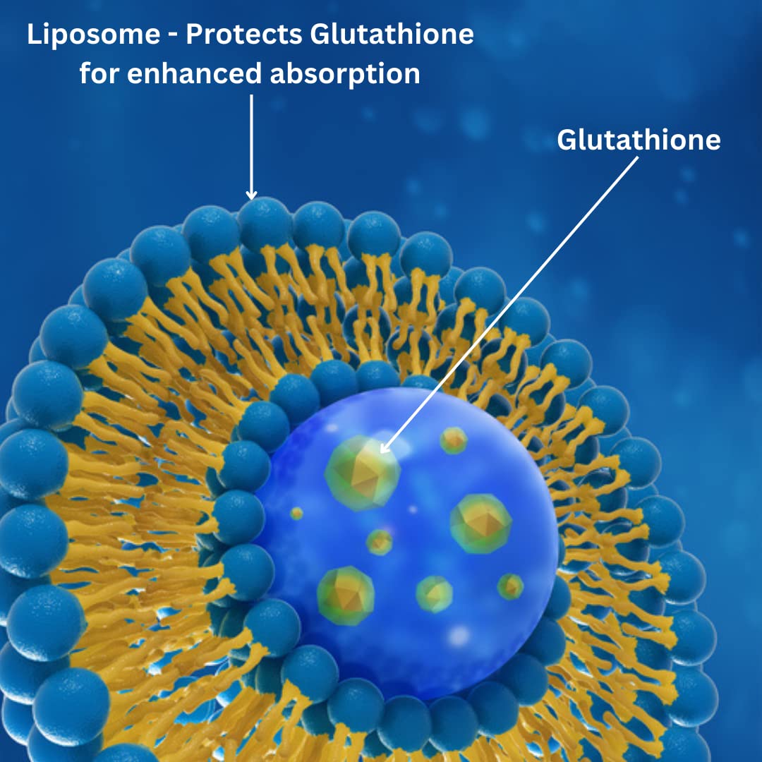 Bottle of Advanced Bionetix Liposomal Glutathione 500mg with label