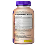 Bottle of Calcium Gummies showing natural orange and cherry flavours