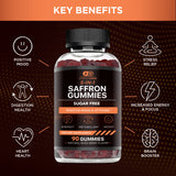 Bottle of Effective Nutra Saffron Gummies side view