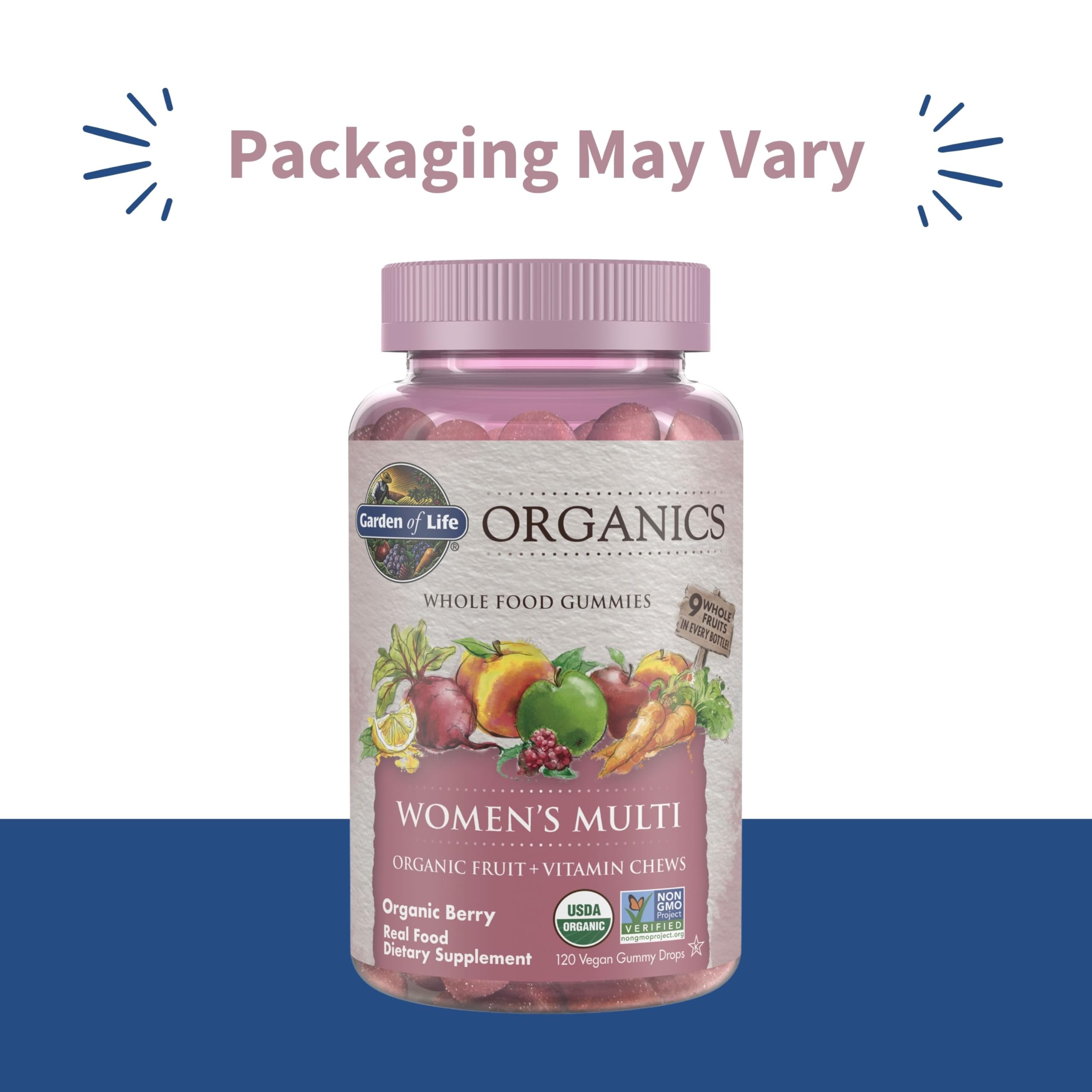 Bottle of Garden of Life Women's Multi Gummies with label