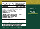 Bottle of Harmony Nutraceuticals Haritaki Capsules with label