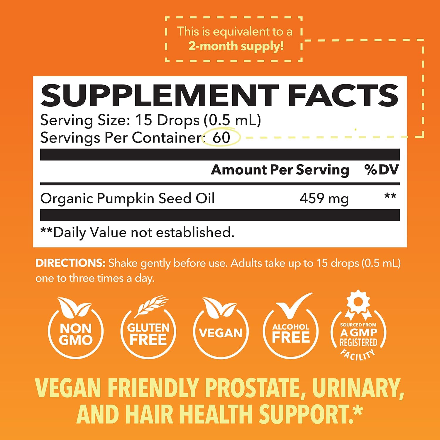 Bottle of HAVASU NUTRITION Organic Pumpkin Seed Oil with label