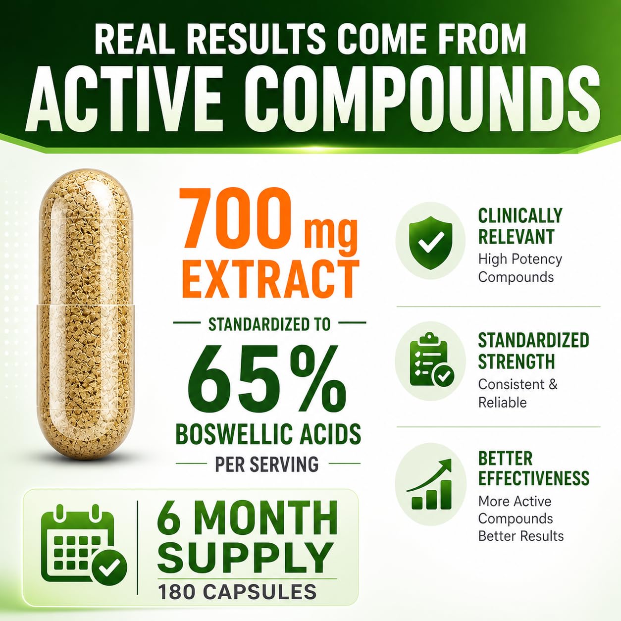 Bottle of HCL HERBAL CODE LABS Extra Strength Boswellia Serrata 700mg capsules