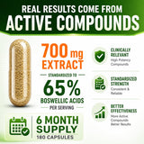 Bottle of HCL HERBAL CODE LABS Extra Strength Boswellia Serrata 700mg capsules