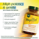 Bottle of MegaFood Liposomal Vitamin C Capsules 120 count