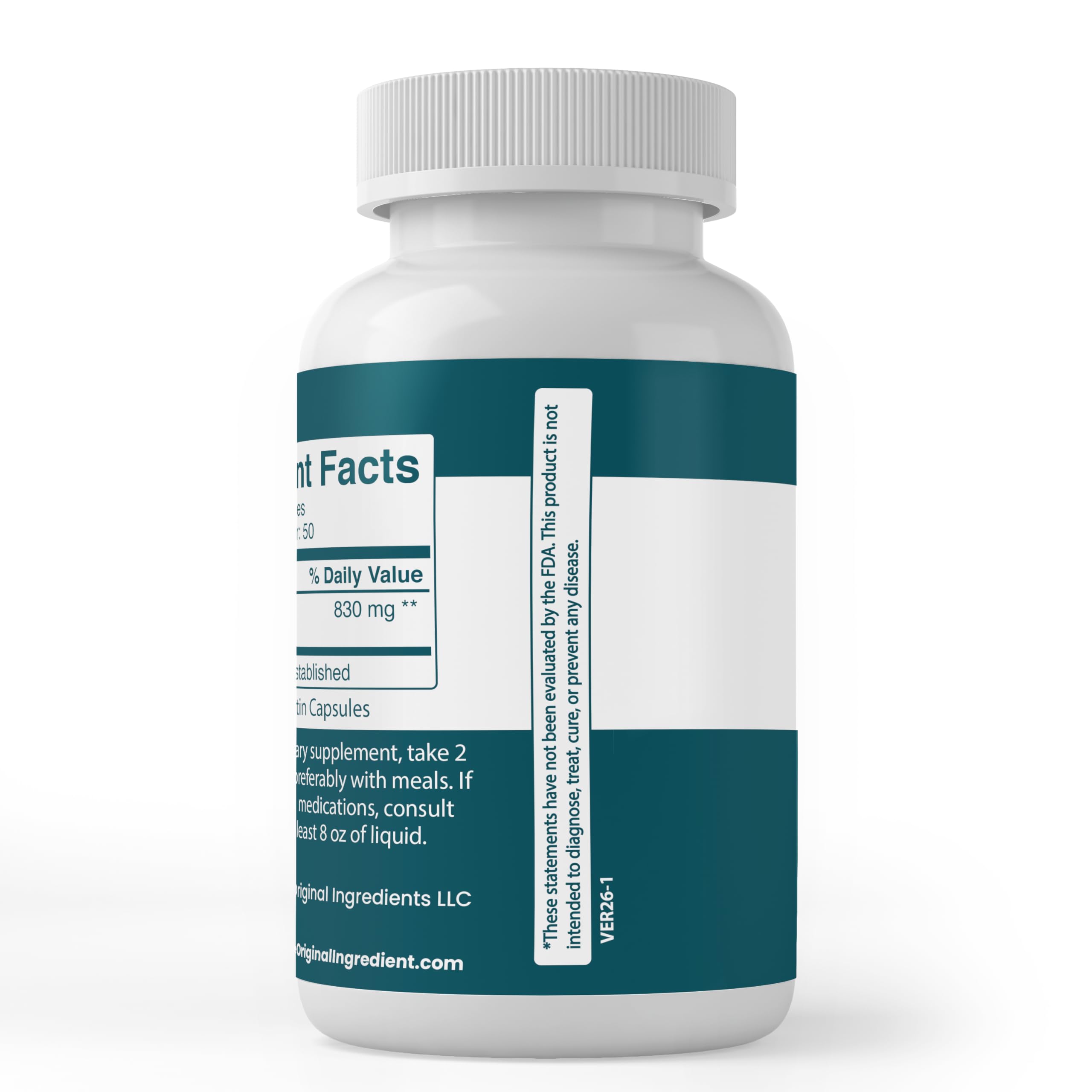 Bottle of PURE ORIGINAL INGREDIENTS Eyebright Capsules with label