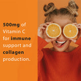 Bottle of Thomas' Elderberry Vitamin C Capsules with label