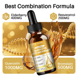 Bottle of Totaria Quercetin with Bromelain Liquid Drops with dosage dropper