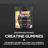 Bounce Pro Creatine Gummies back view displaying ingredients