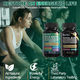 Boysea Shilajit and Sea Moss capsules side view