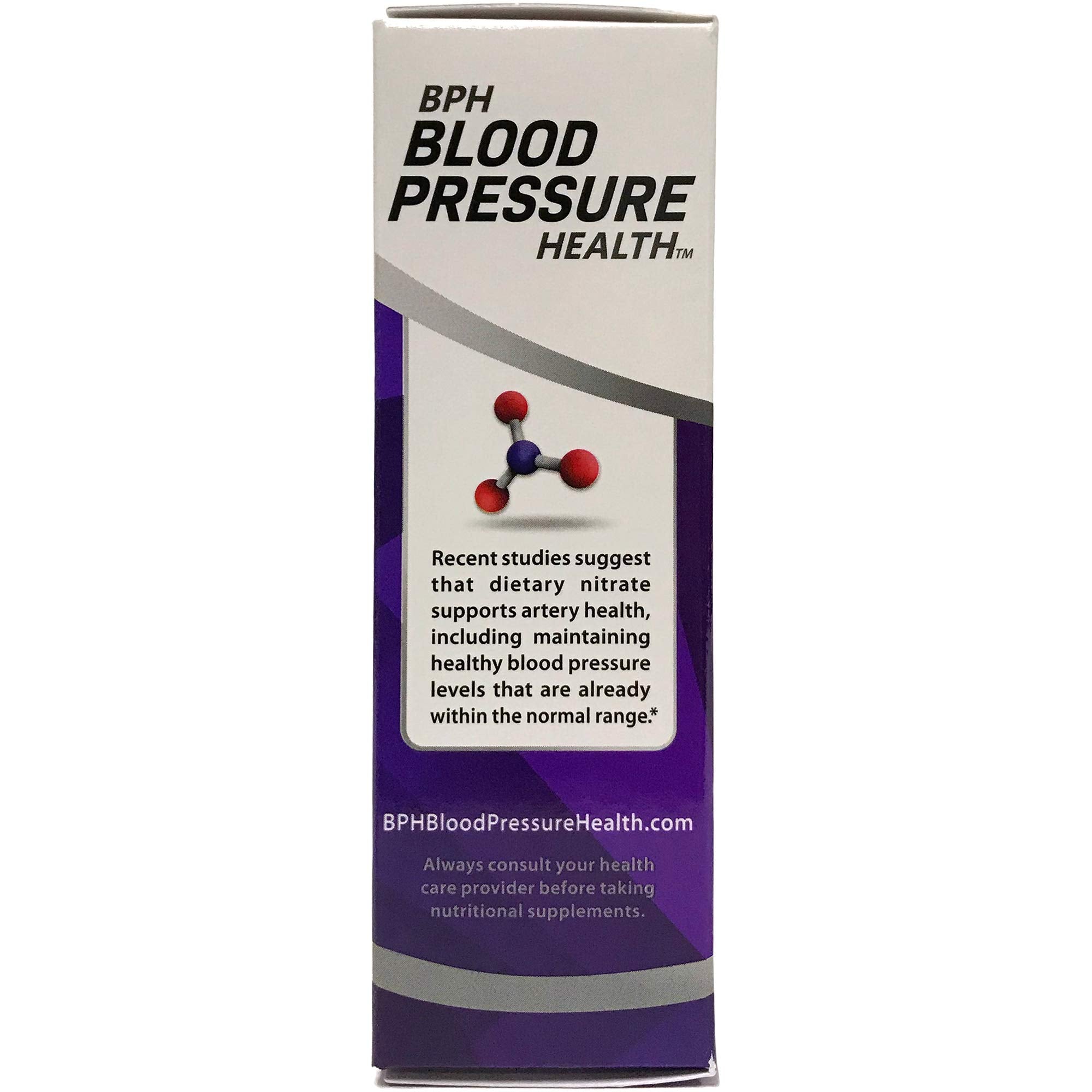 BPH Blood Pressure Health supplement caplets in a bowl