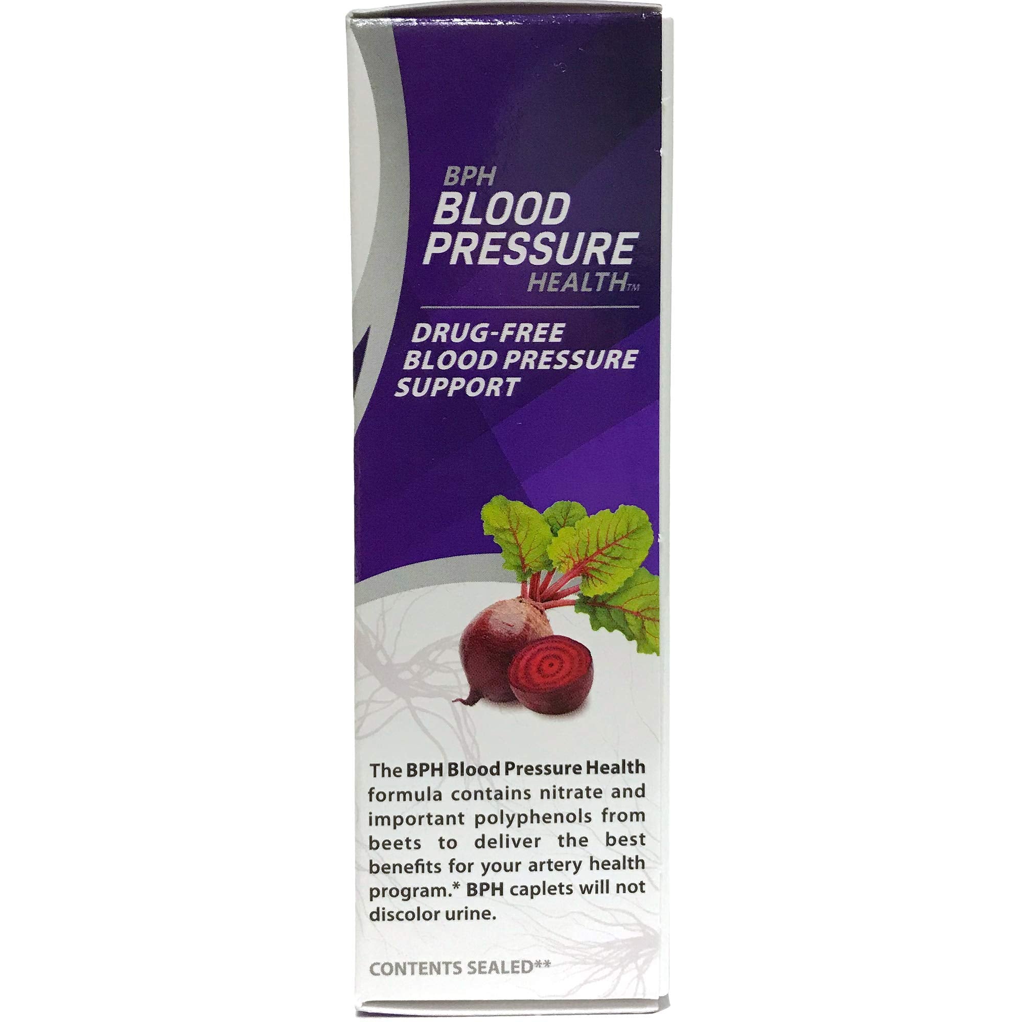 BPH Blood Pressure Health supplement side view packaging