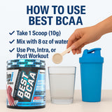 BPI Sports BCAA 300g mixed in a shaker