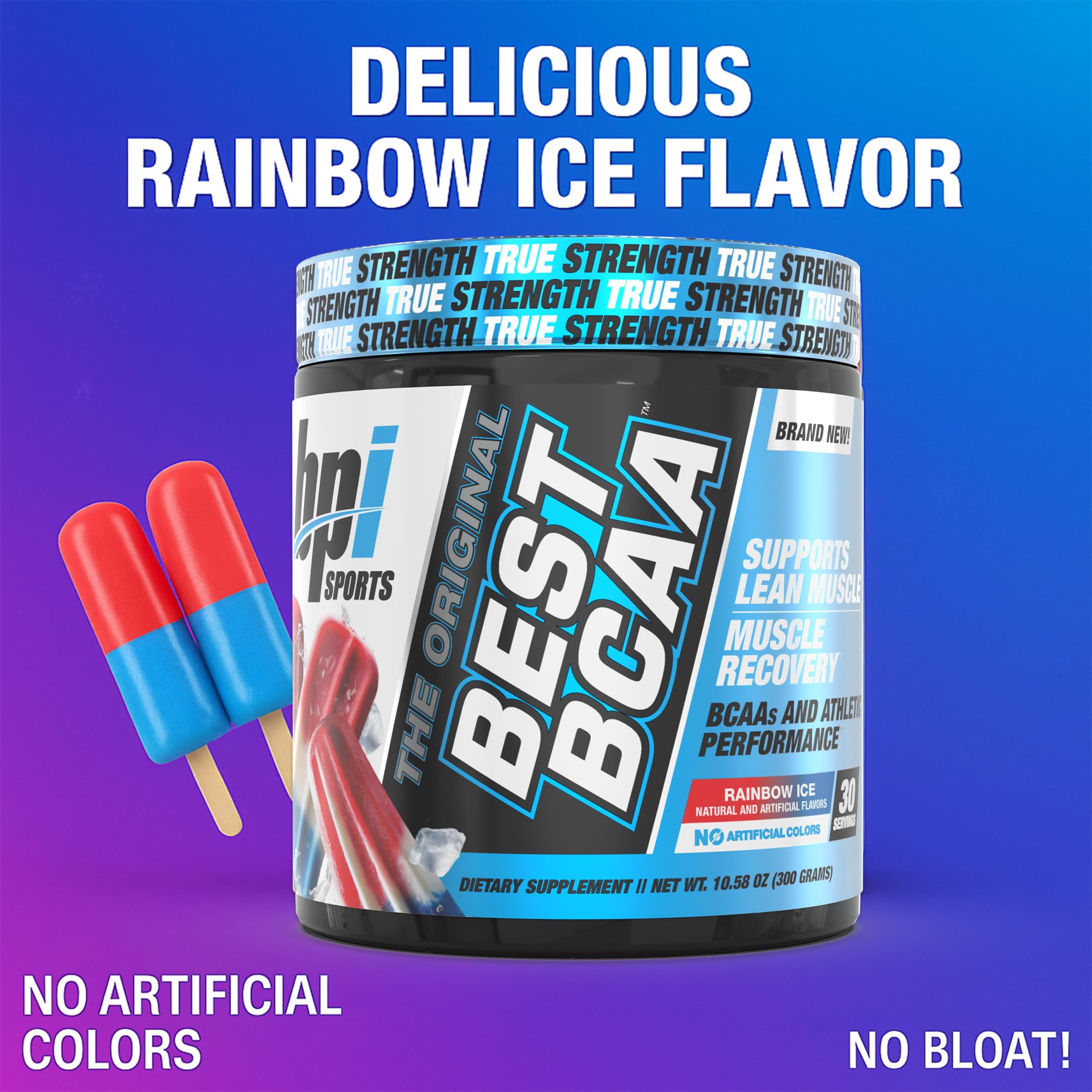 BPI Sports BCAA 300g packaging side view