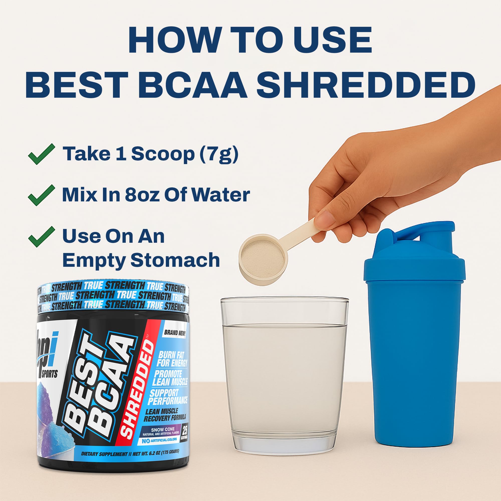 BPI Sports Best BCAA Amino Acids Powder on a gym bench