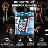 BPI Sports Best BCAA Amino Acids Powder scoop with powder