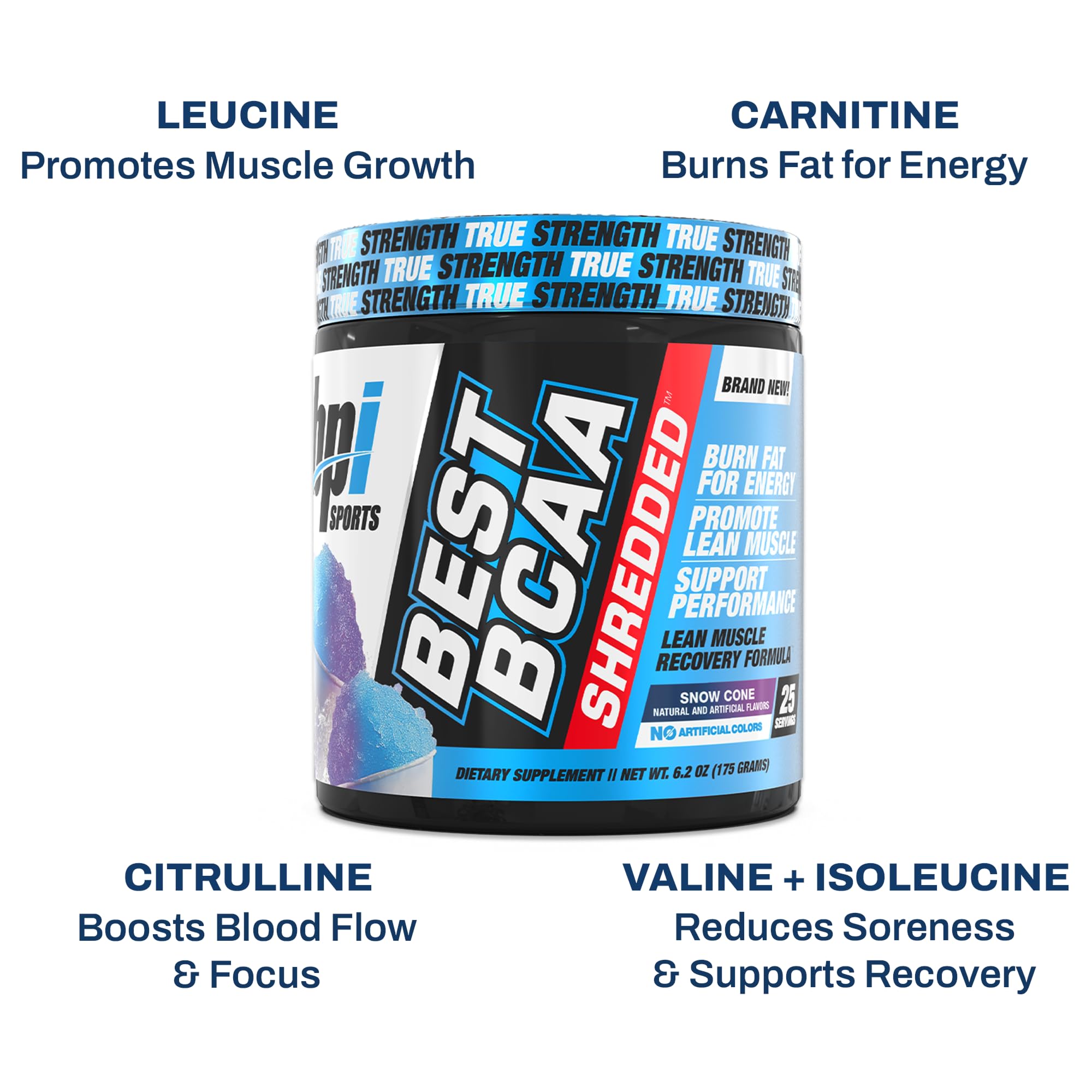 BPI Sports Best BCAA Amino Acids Powder side view