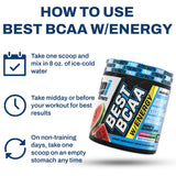 BPI Sports Best BCAA Energy Powder 299g Watermelon Ice nutritional information