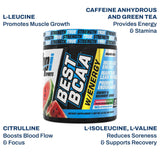 BPI Sports Best BCAA Energy Powder 299g Watermelon Ice packaging
