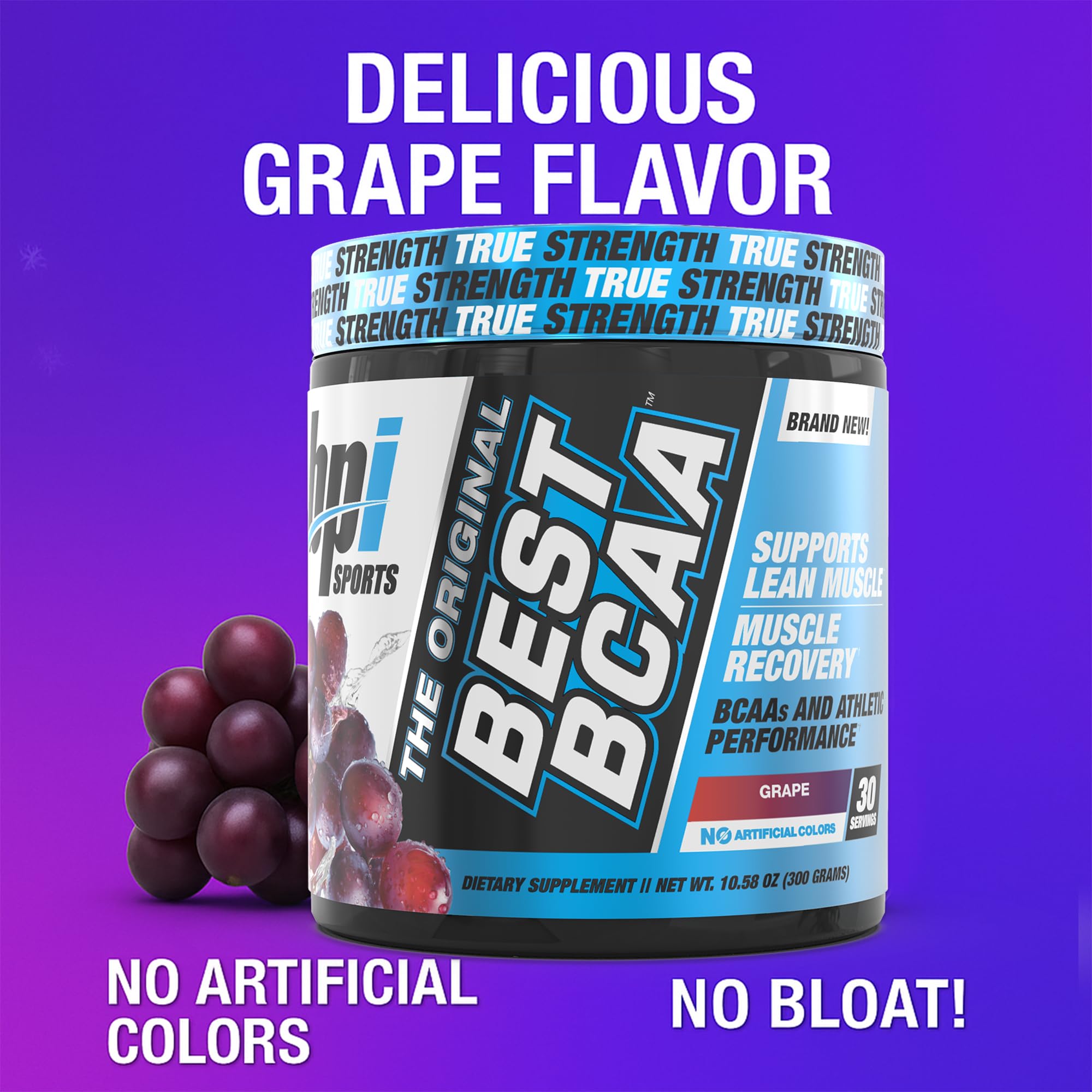 BPI Sports Best BCAA Grape Powder packaging