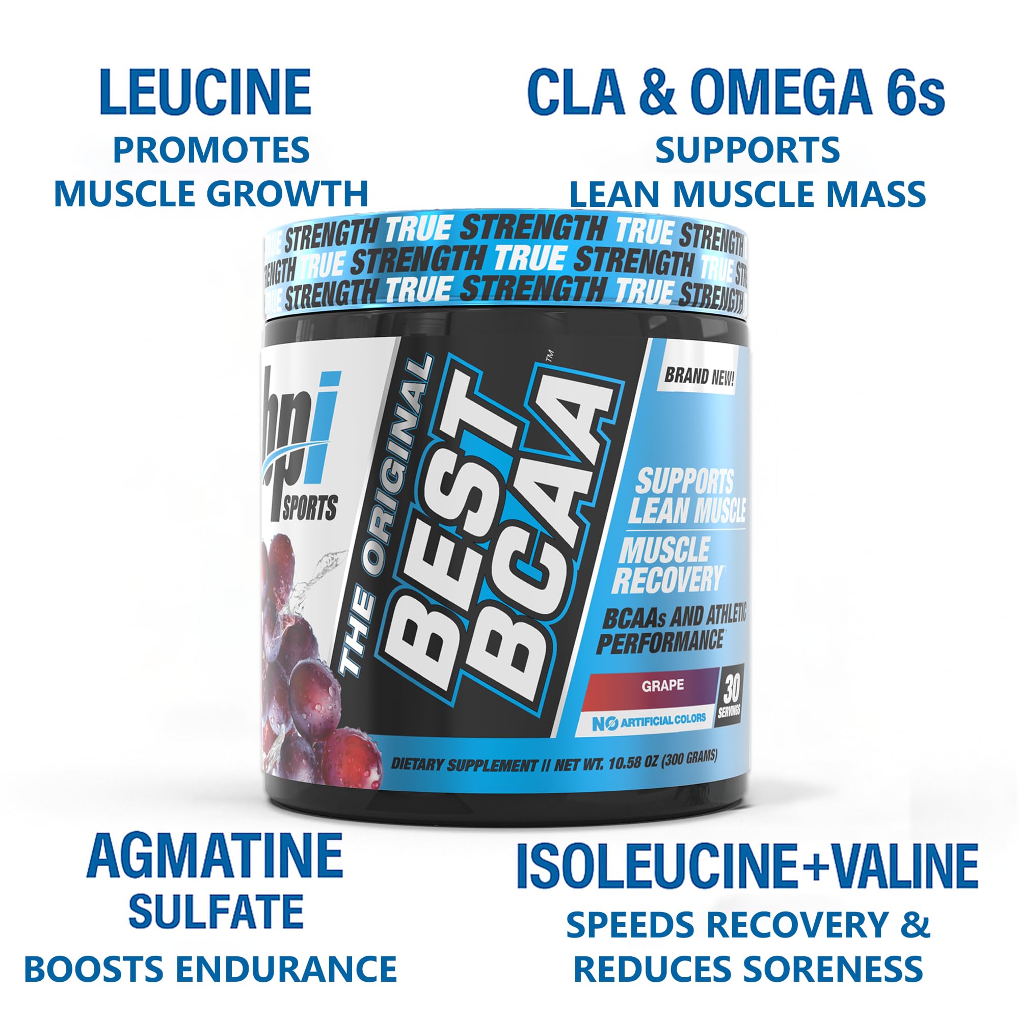 BPI Sports Best BCAA Grape Powder scoop