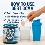 BPI Sports Best BCAA Passion Fruit flavour close-up