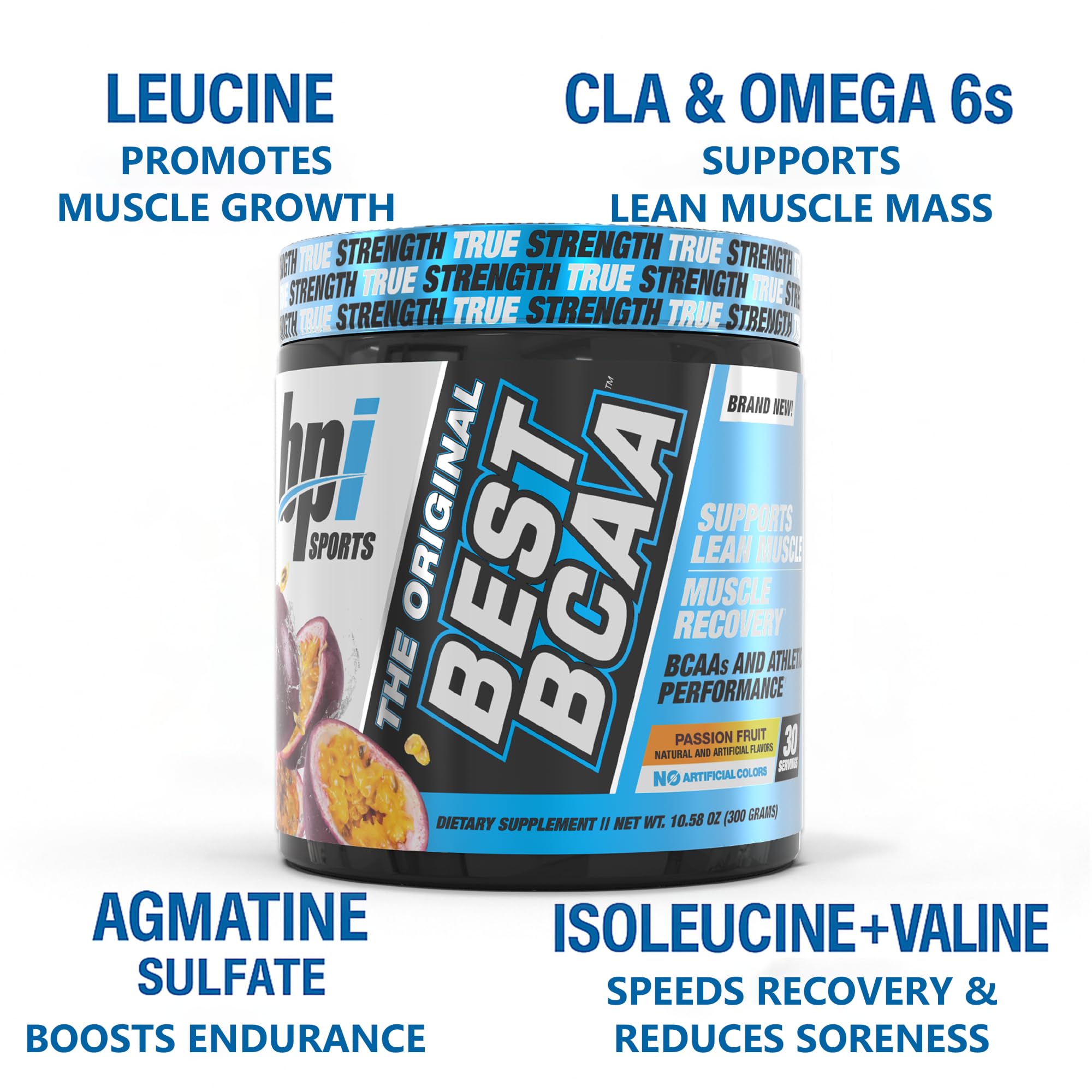 BPI Sports Best BCAA Passion Fruit flavour scoop