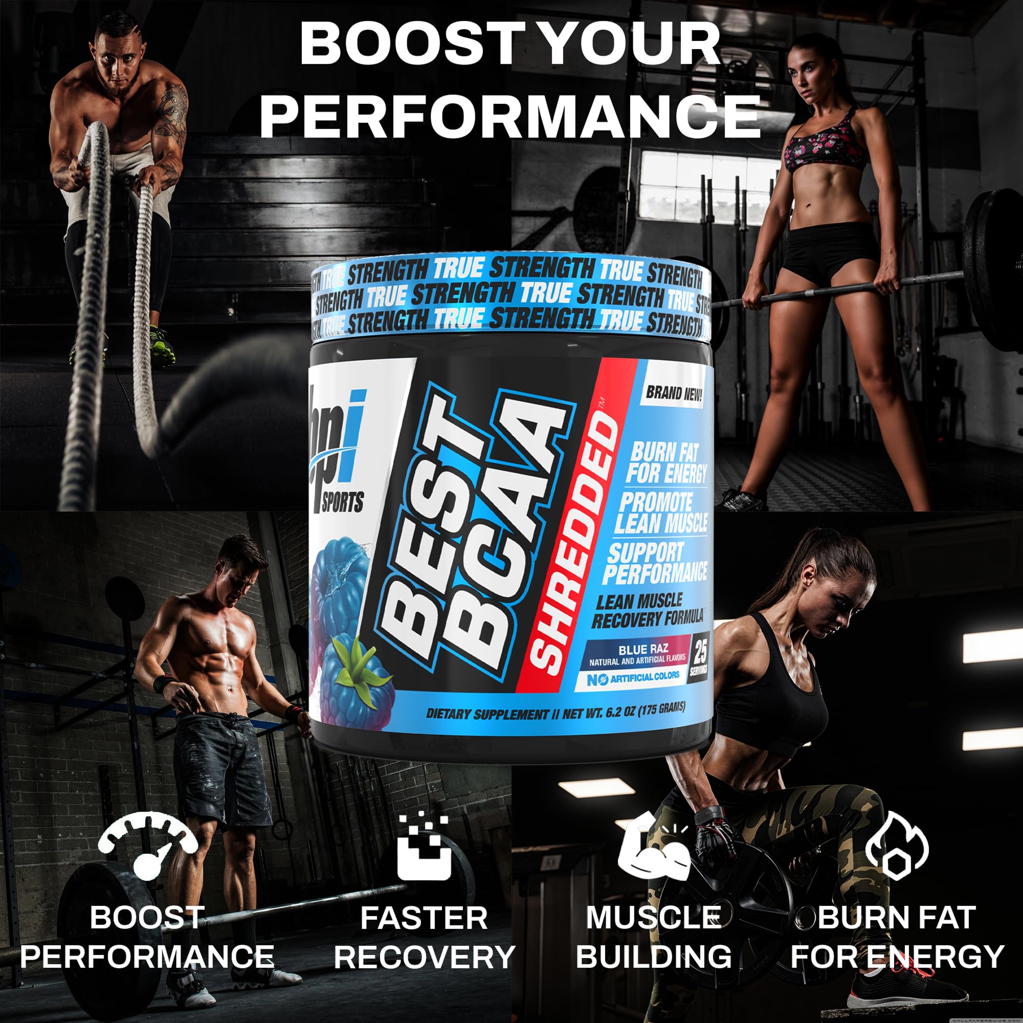 BPI Sports Best BCAA Powder 259g mixed in water