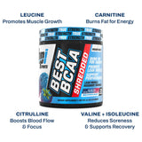 BPI Sports Best BCAA Powder 259g scoop with powder