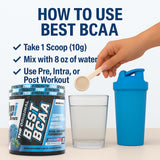BPI Sports Best BCAA Powder Blue Raspberry ingredients list