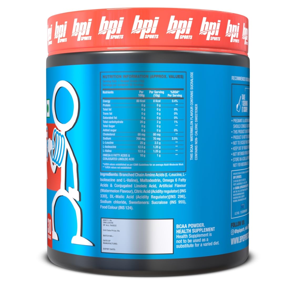 BPI Sports Best BCAA Watermelon Ice 300g powder packaging