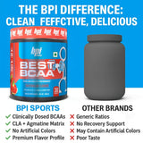 BPI Sports Best BCAA Watermelon Ice 300g powder with scoop