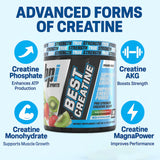 BPI Sports Best Creatine 331g scooped powder in a measuring scoop