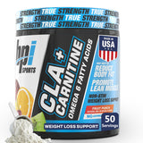 BPI Sports CLA + Carnitine 272g front view with Fruit Punch flavour