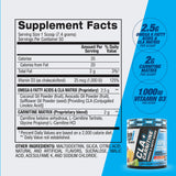 BPI Sports CLA + Carnitine 272g mixed in a glass of water