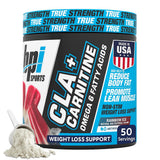 BPI Sports CLA + Carnitine 320g container front view