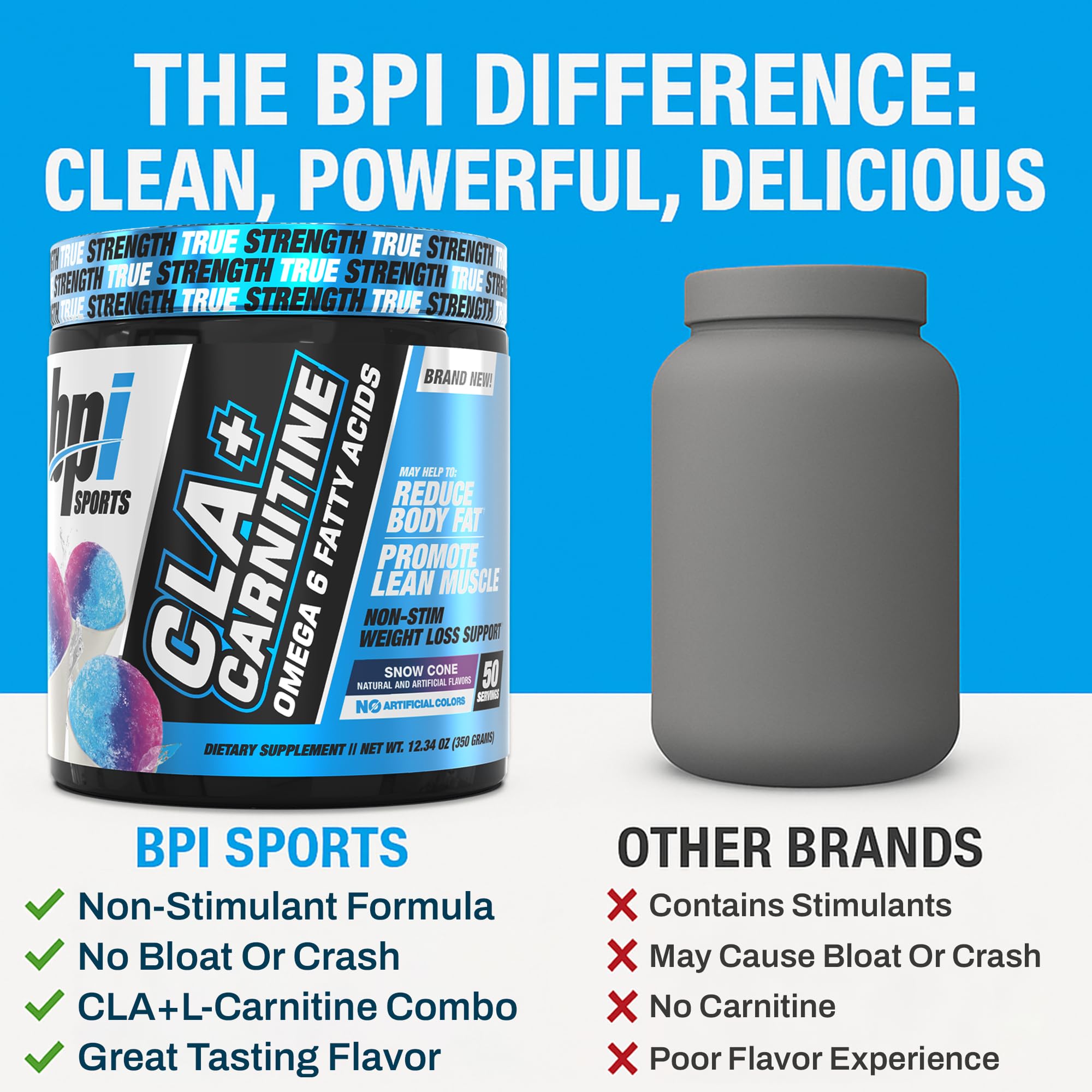 BPI Sports CLA + Carnitine 340g mixed in water
