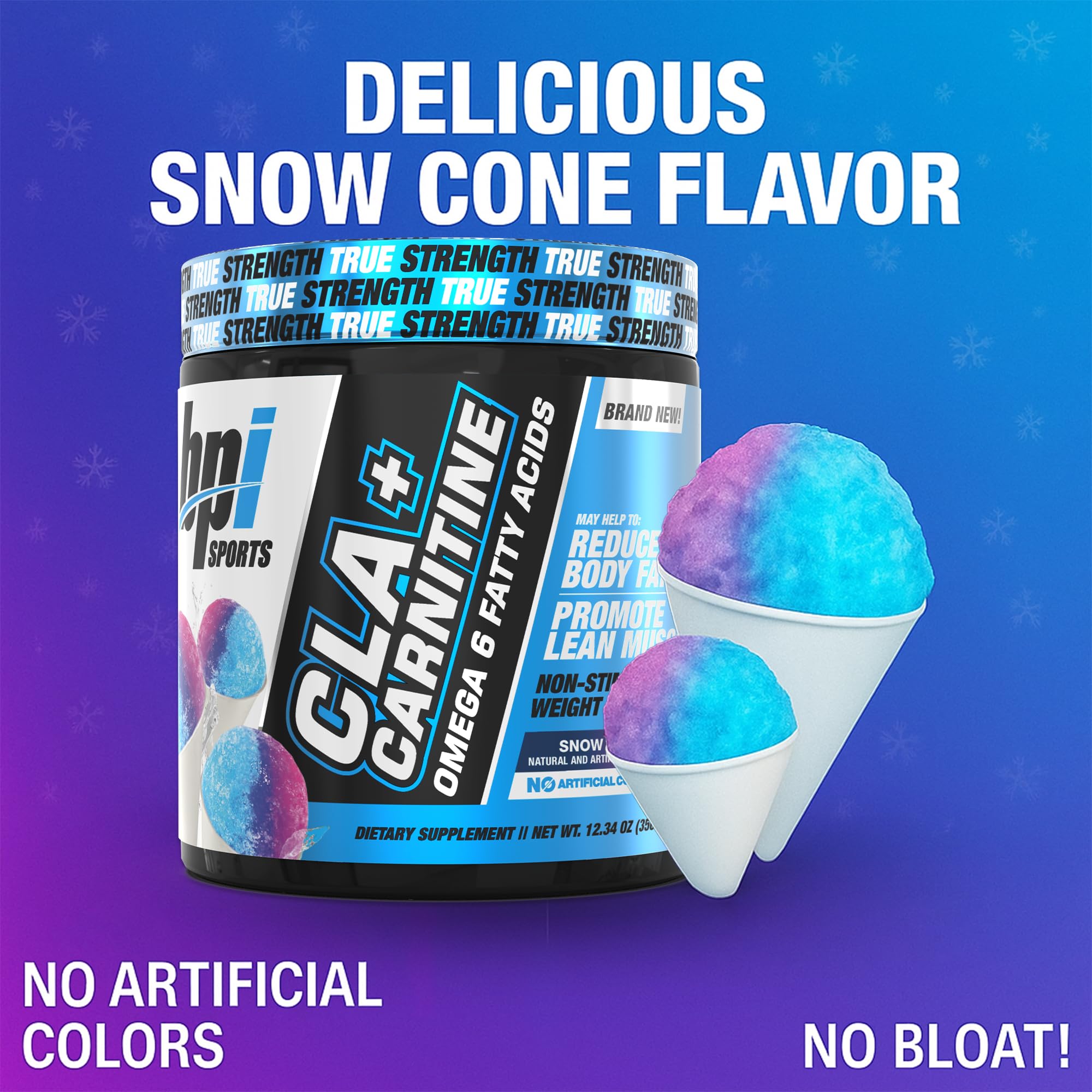 BPI Sports CLA + Carnitine 340g side view