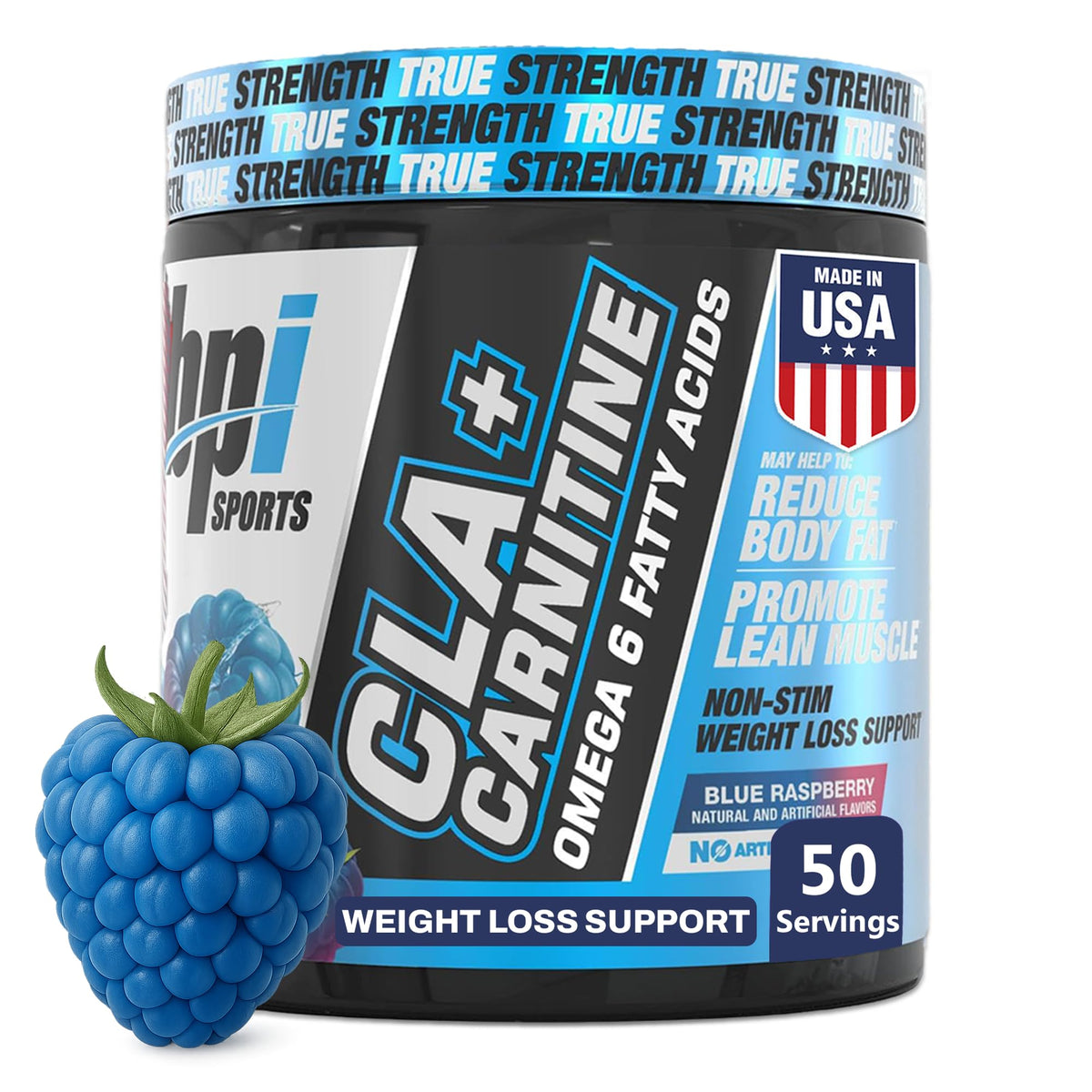 BPI Sports CLA L-Carnitine Supplement front view