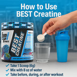 BPI Sports Creatine Powder packaging with Himalayan Pink Salt