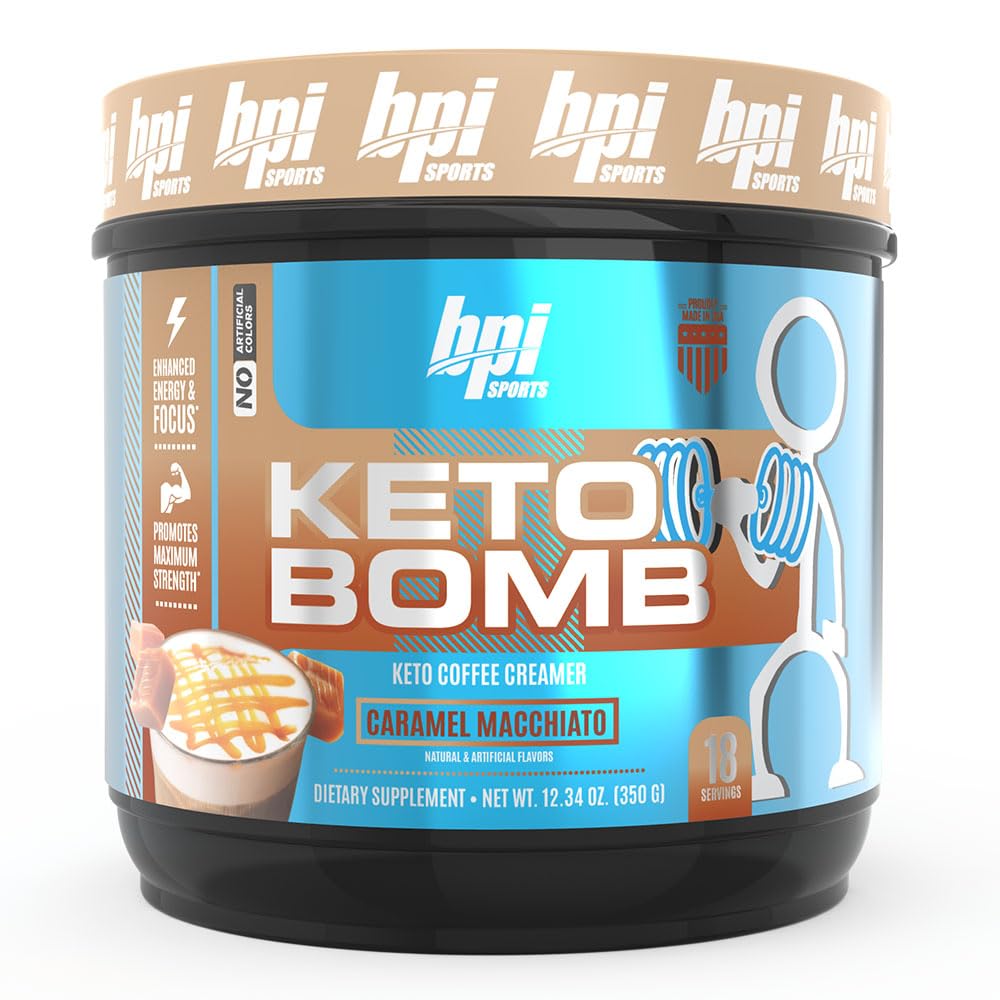 BPI Sports Keto Bomb Coffee Creamer 454g front view