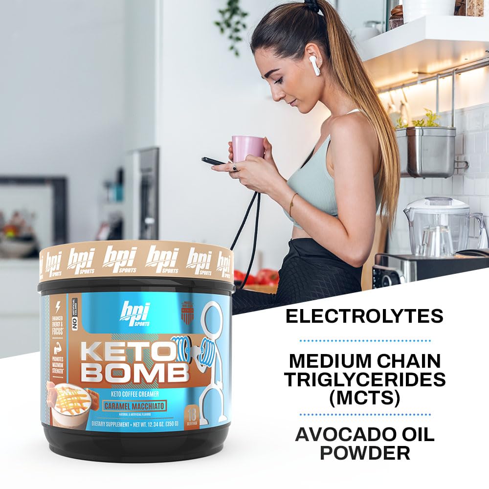 BPI Sports Keto Bomb Coffee Creamer 454g packaging