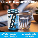 BPI Sports Nite Burn capsules on a flat surface