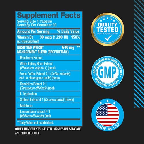 BPI Sports Nite Burn capsules with a glass of water