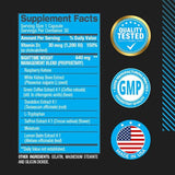 BPI Sports Nite Burn capsules with a glass of water