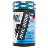 BPI Sports Nite Burn Nighttime Fat Burner Capsules front view