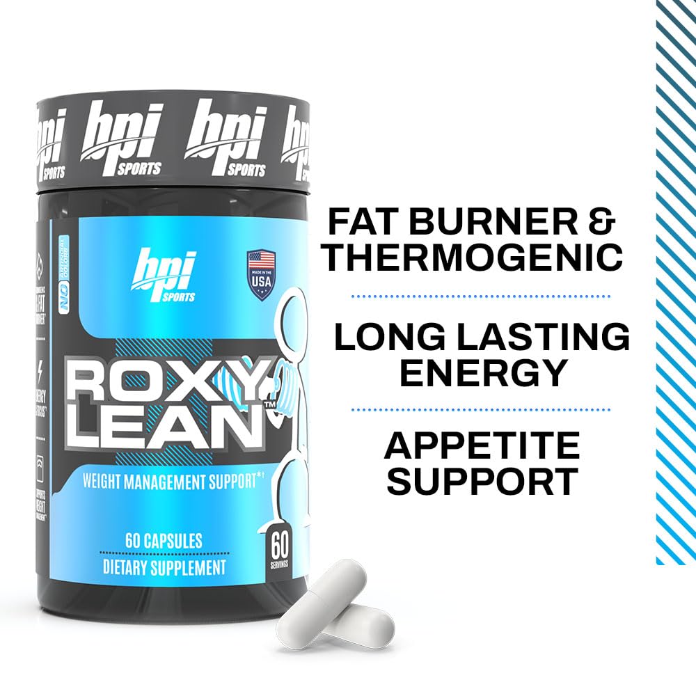 BPI Sports RoxyLean Fat Burner 85g capsule bottle side view