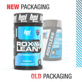 BPI Sports RoxyLean Fat Burner 85g capsule bottle with ingredients list